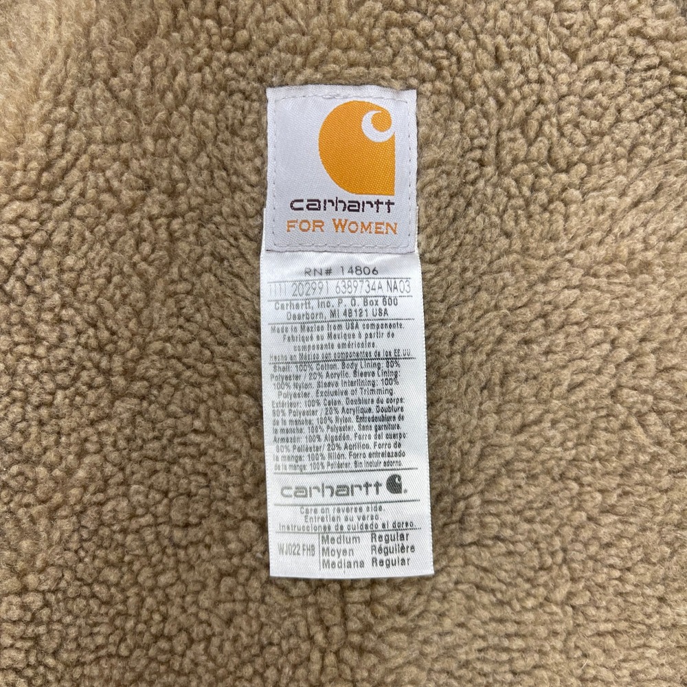Carhartt‎ Jacket Sherpa Lined Womens Medium WJ022 FHB French Blue NWT - Picture 4 of 16